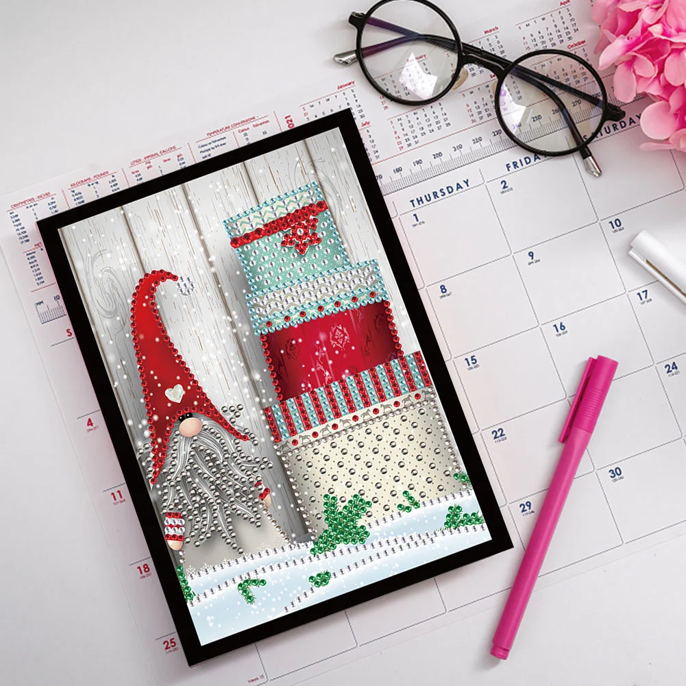 Christmas Style Partial Shaped Drill 50 Pages A5 Diamond Painting Book