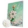 (30x40cm)DIY Pearl Painting Framed Beauty Handmade Pearl Material Art Kit Living Room Decor