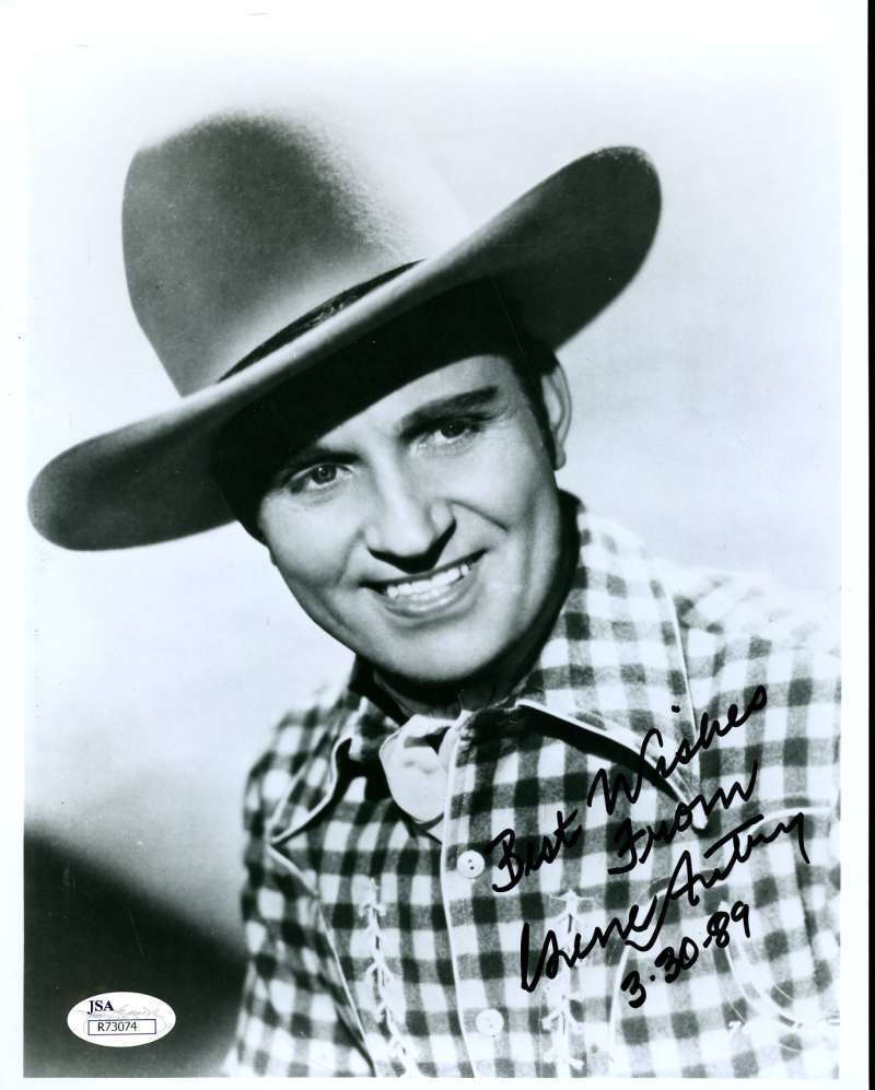 Gene Autry Jsa Coa Hand Signed 8x10 Photo Poster painting Authenticated Autograph