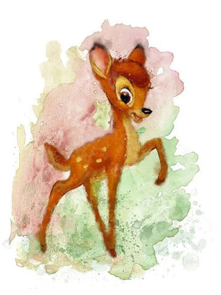 Ink Painting Disney Animals (40*50CM) 11CT Stamped Cross stitch gbfke