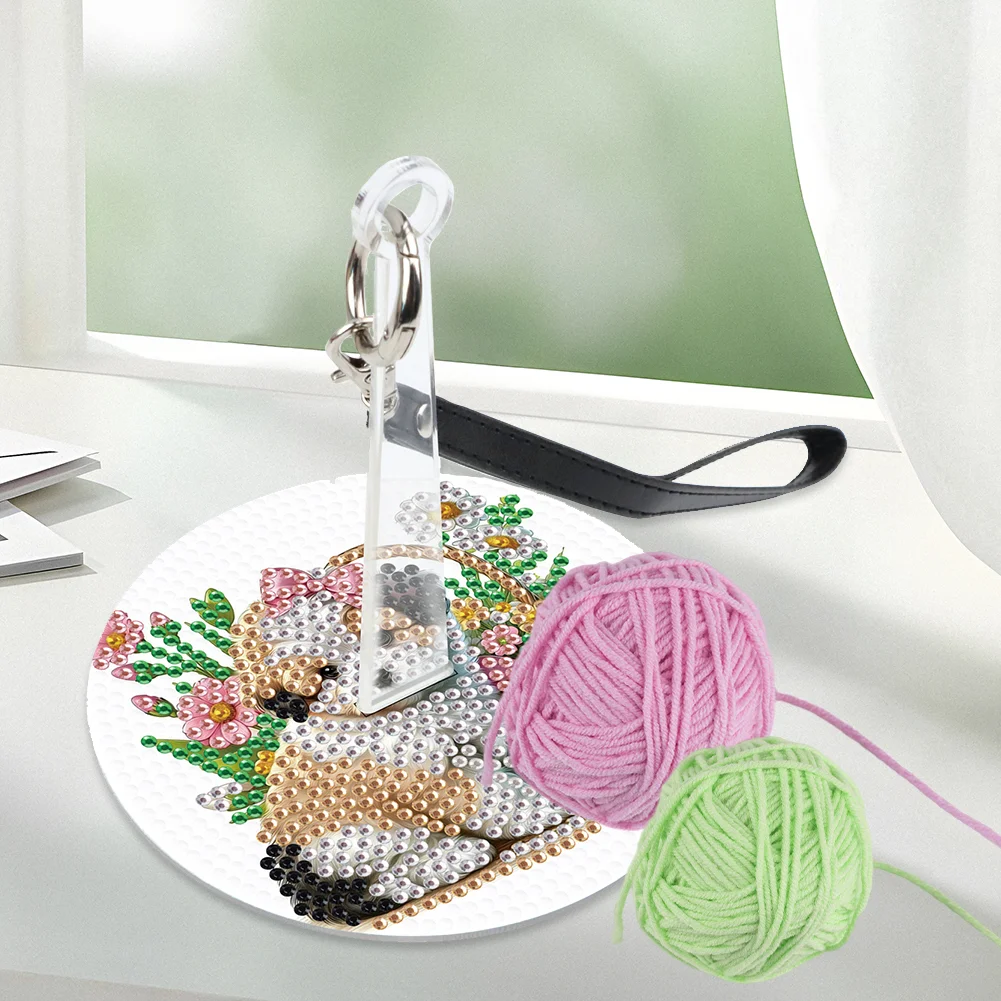 DIY 5D Diamond Painting Kit Wrist Yarn Holder Diamond Art Yarn Holder (Dog)