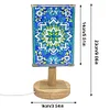 (US Local)DIY Special Shaped Diamond Painting Wooden Stand LED Lamp Night Light Kit Bedside Small Desk Light Home Decoration Lamp
