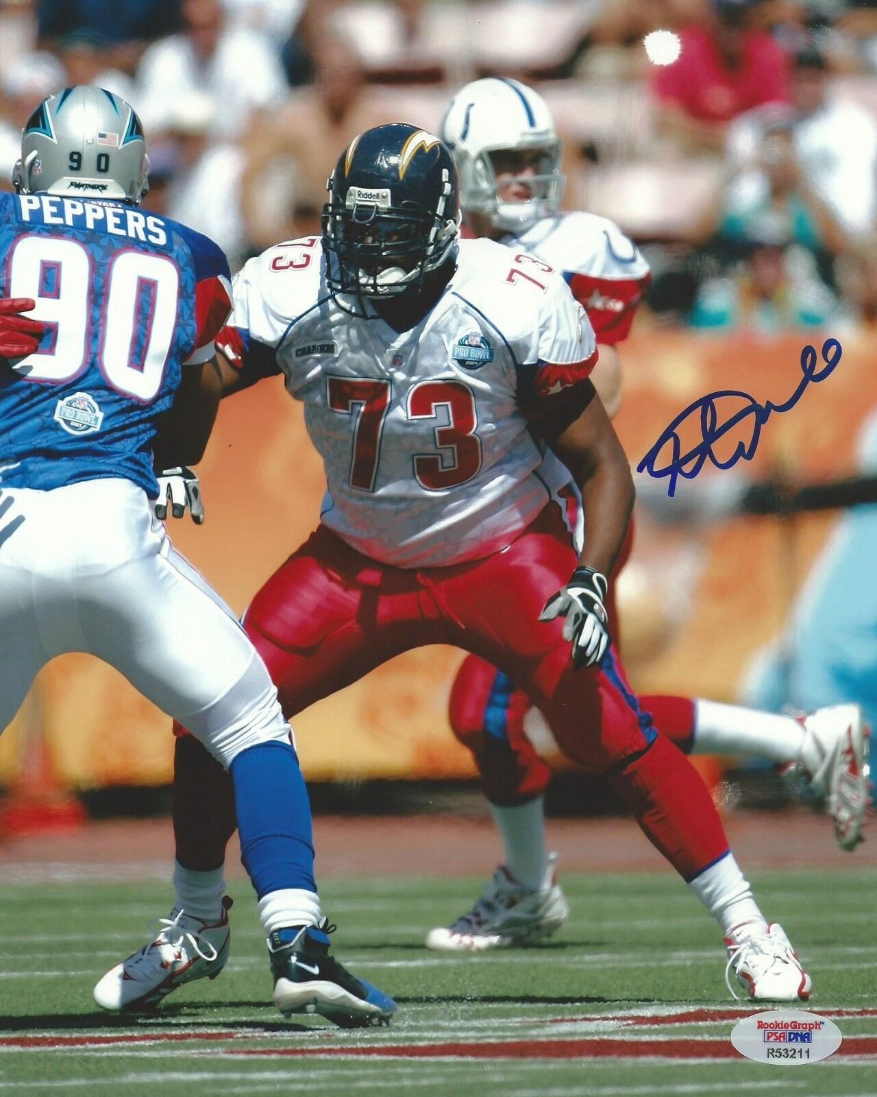 Marcus McNeill Signed Chargers Pro Bowl 8x10 Photo Poster painting PSA/DNA COA Autograph Picture