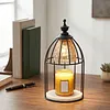 Candle Warmer Lamp Vintage Electric Wax Melter with Timer & Dimmer Retro Aromatherapy Night Light 4 Modes Birdcage Design Candle Melting Light for Scented Jar Candles