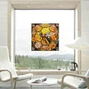 1PC-Diamonds Painting Stained Glass Bee Wall Sticker Home Decor