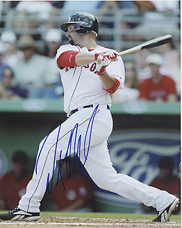 DUSTAN MOHR BOSTON RED SOX ACTION SIGNED 8x10