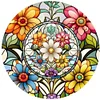 (40*40cm)DIY Round Partial AB Drill Diamond Painting - Stained Glass Flower