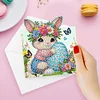 (US Only)8PCS DIY Diamond Art Greeting Cards Easter Designs Congratulations Cards & Gifts