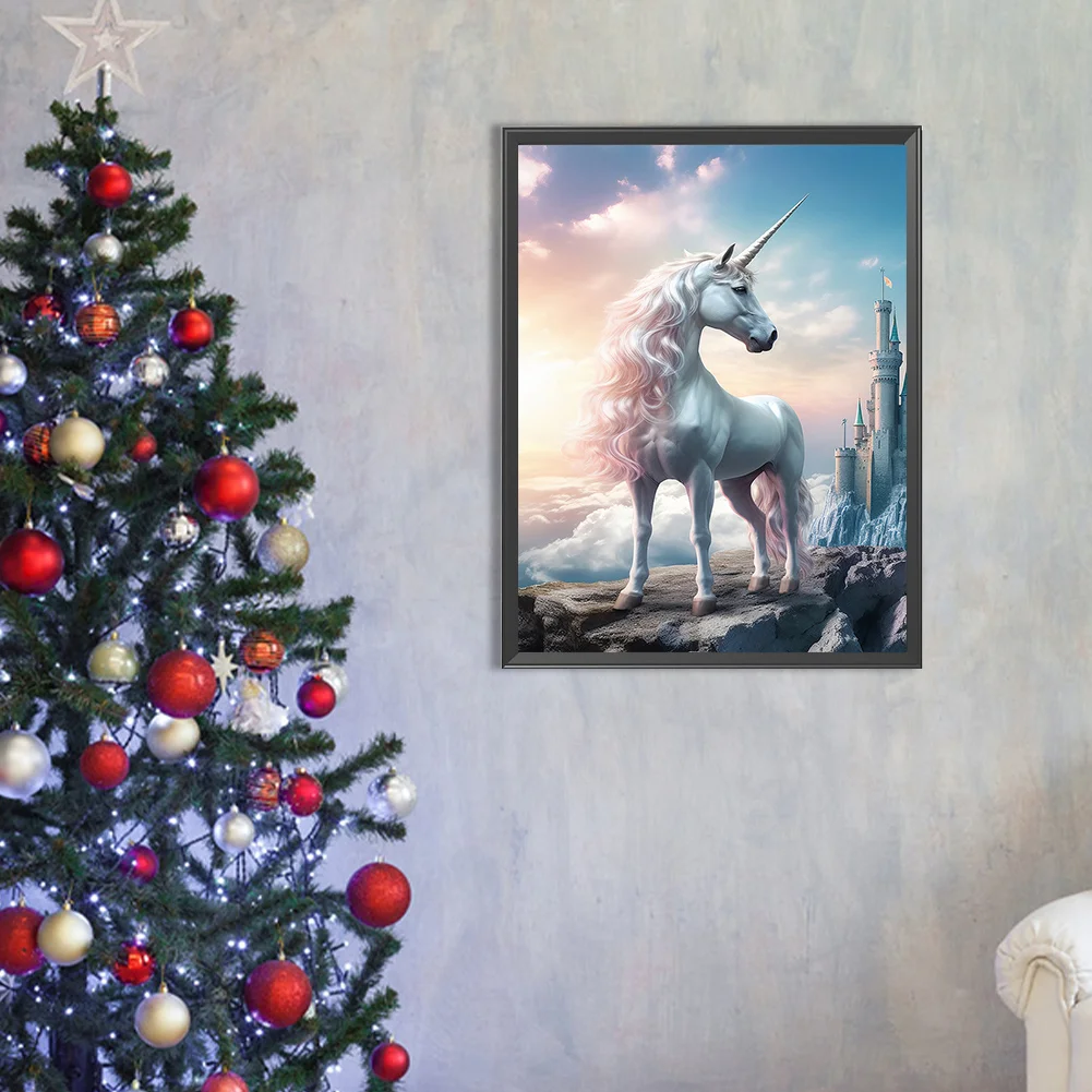 Full Round Diamond Painting 30*40cm - Fantasy Unicorn