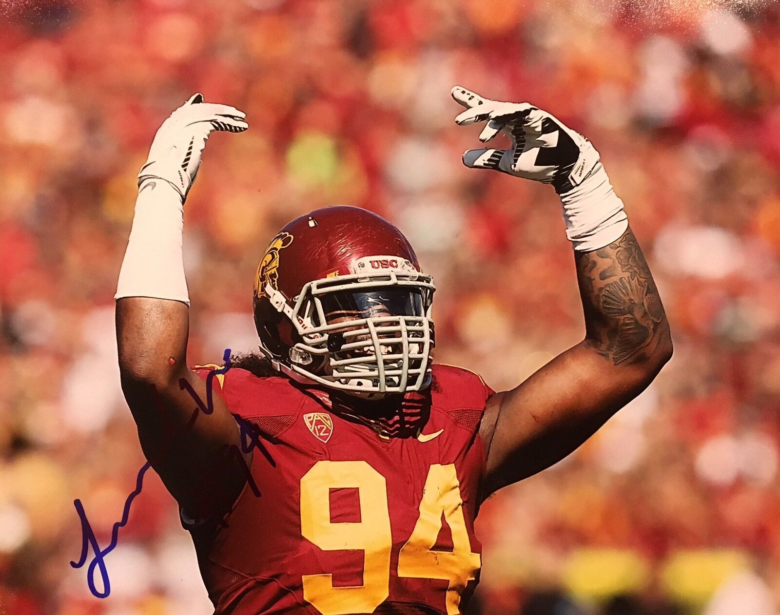 PROOF! LEONARD WILLIAMS Signed Autographed 8x10 Photo Poster painting USC TROJANS Jets