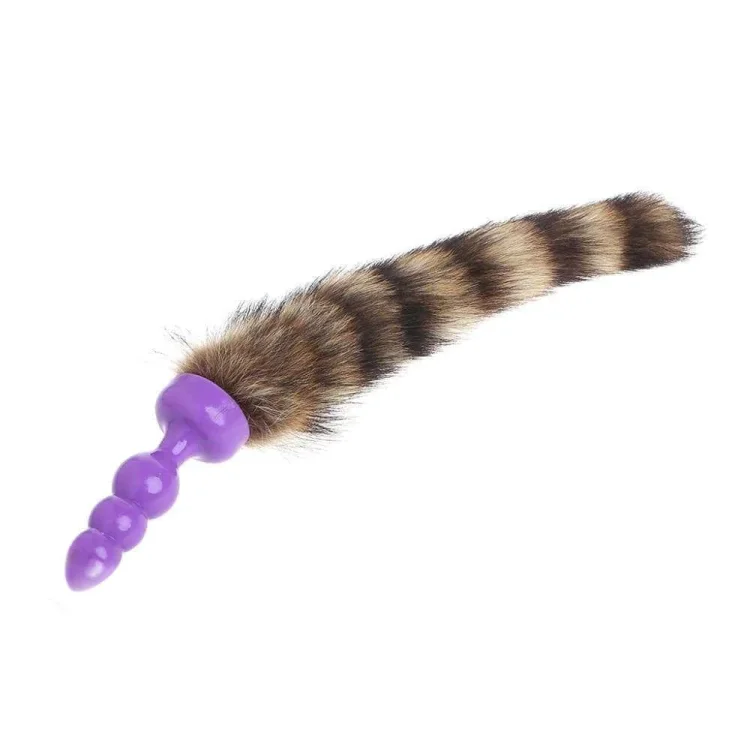 Raccoon Tail Plug Silicone 12"