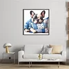 French Bulldog-11CT Stamped/Counted Cross Stitch 40*40cm/15.75*15.75in