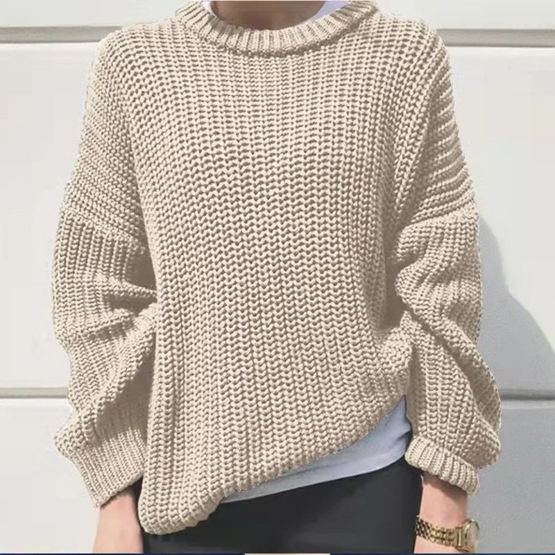 Autumn Women's Top Pullover Sweater Knitted Shirt