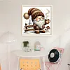Winter Coffee Gnome-11CT Stamped Cross Stitch 40*40cm