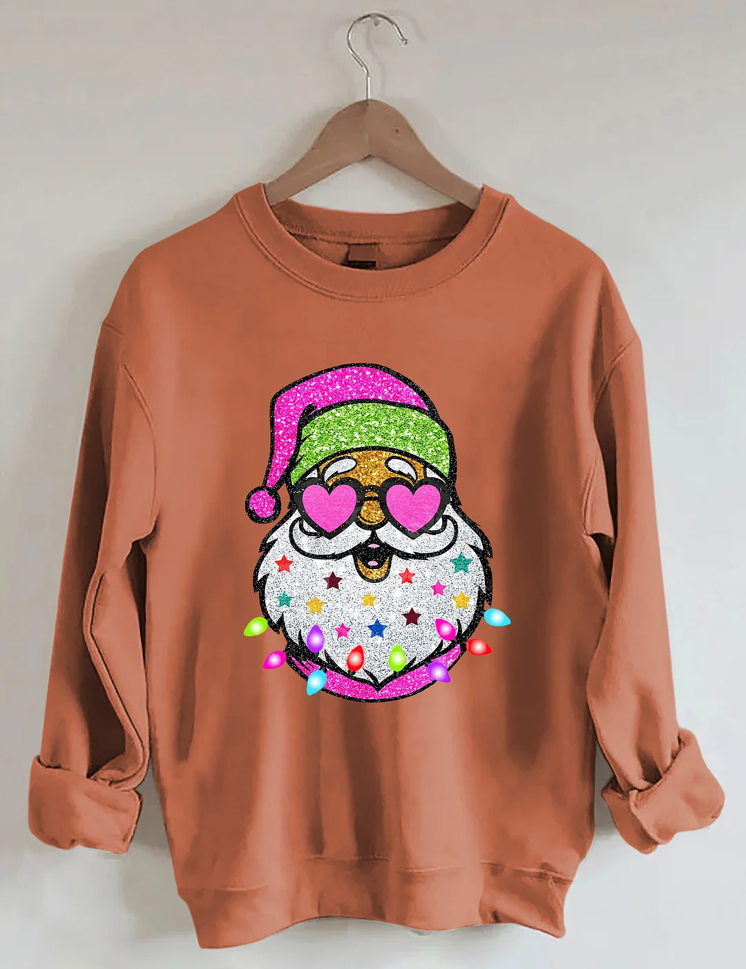 Santa With Sunglasses Sweatshirt