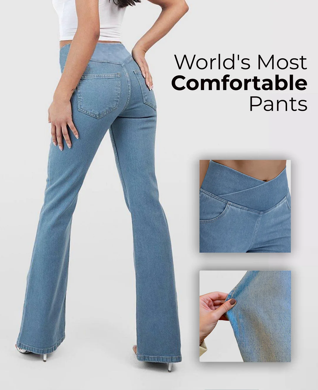 🔥Stretchy Jeans High Waisted Crossover [LAST DAY OF SALE 🔥]