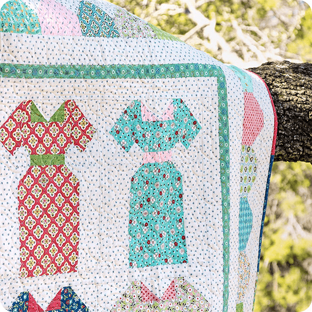 Millie's Dresses Quilt Pattern Template Set - With Instructions