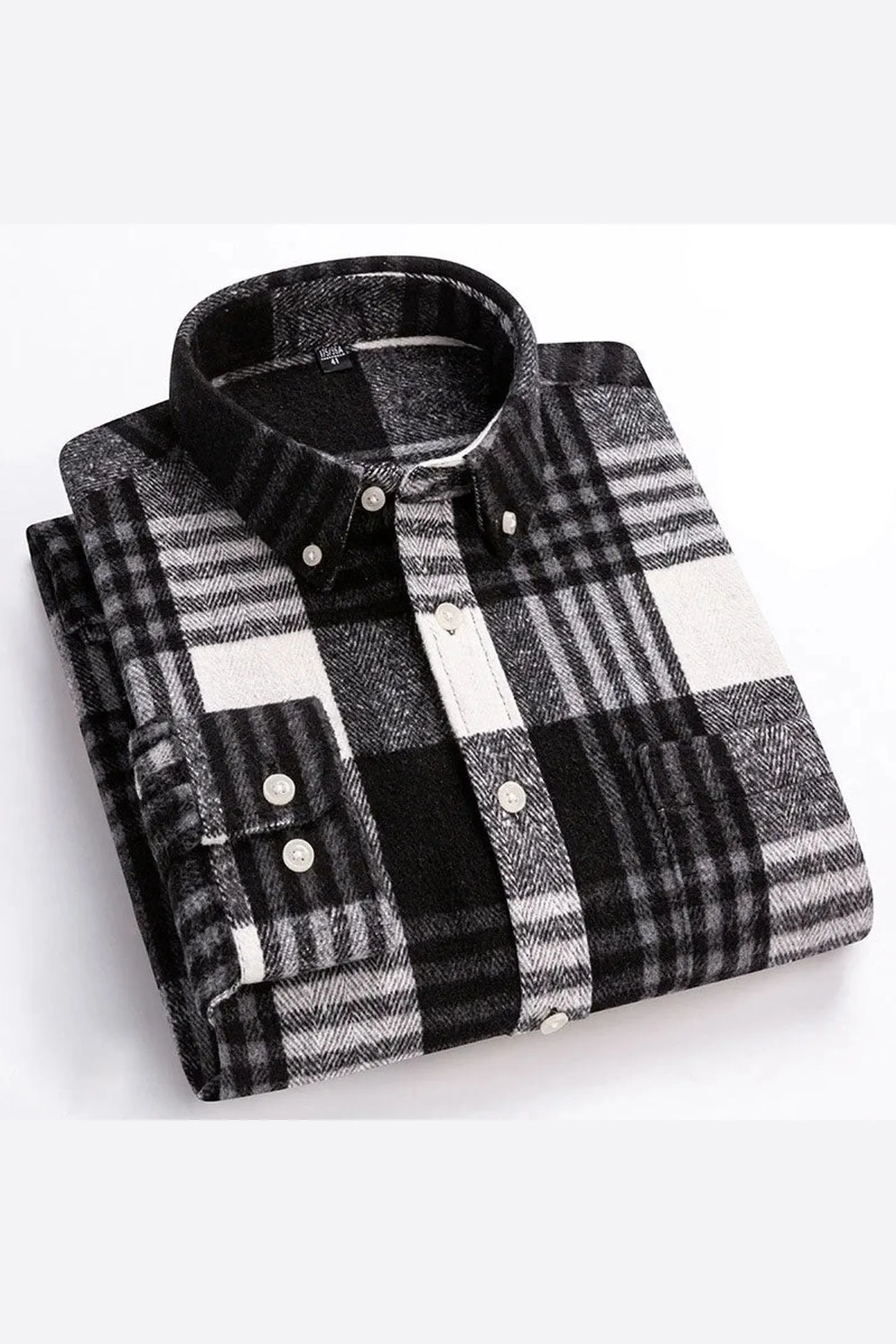 Men's Brushed Cotton Flannel Shirt &ndash; Casual Overshirt