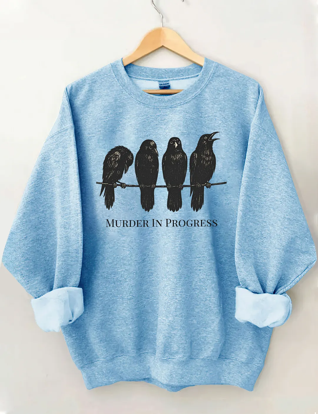Halloween Funny Crow Sweatshirt