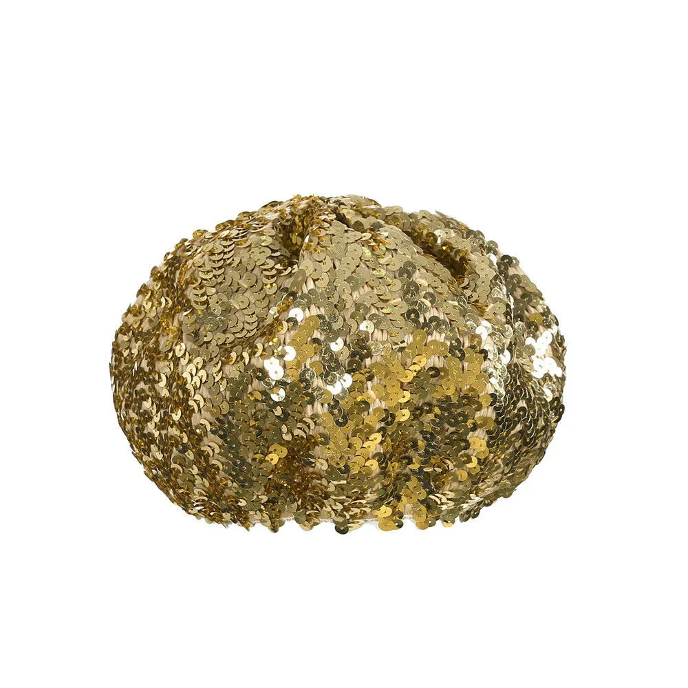 Women Glitter Beanie Cap Stretch Sequins Shining Beret Hat Party Club Dance Cap Chic Black Silver Red Gold Pink Sequin Beret Hat