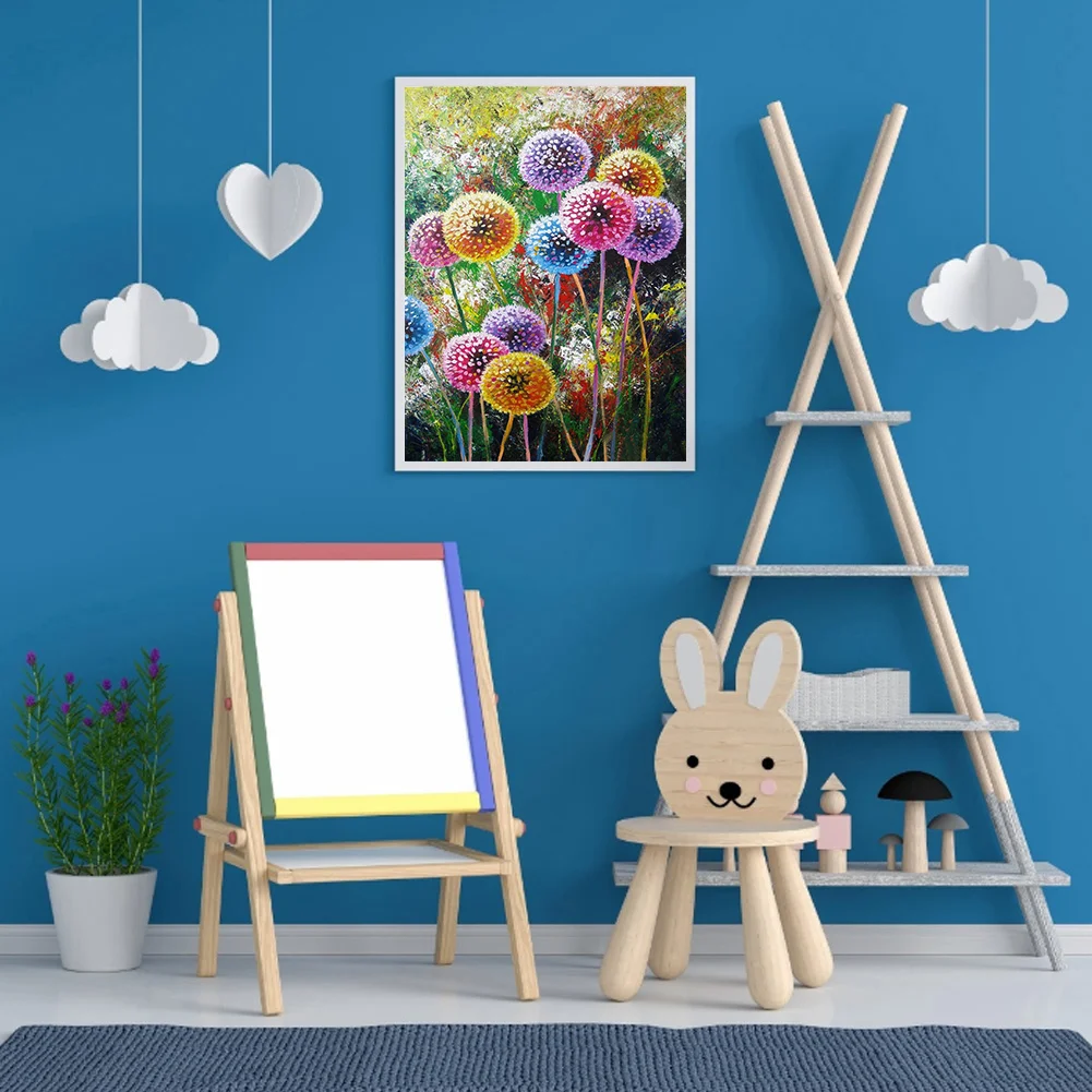 Full Counted Cross Stitch 11CT - Colorful Dandelion(30*40cm)