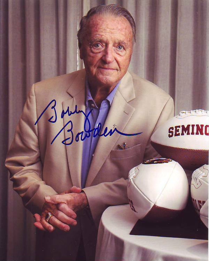 Bobby bowden signed autographed florida state seminoles 8x10 Photo Poster painting