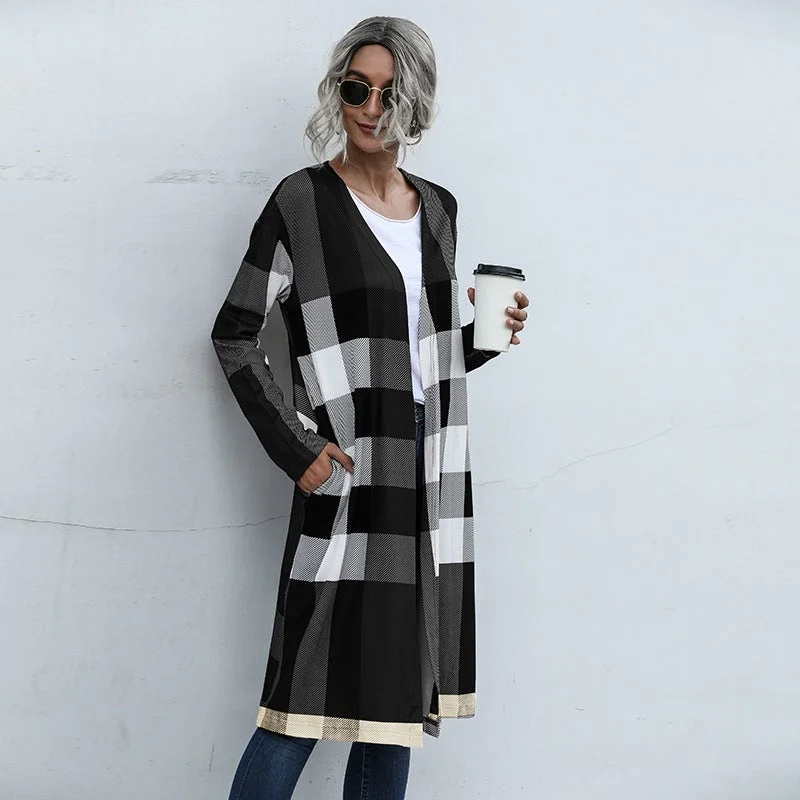 Women's Spring Plaid Jacket