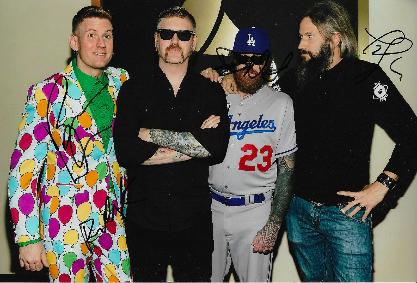 Mastodon full signed 8x12 inch Photo Poster painting autographs