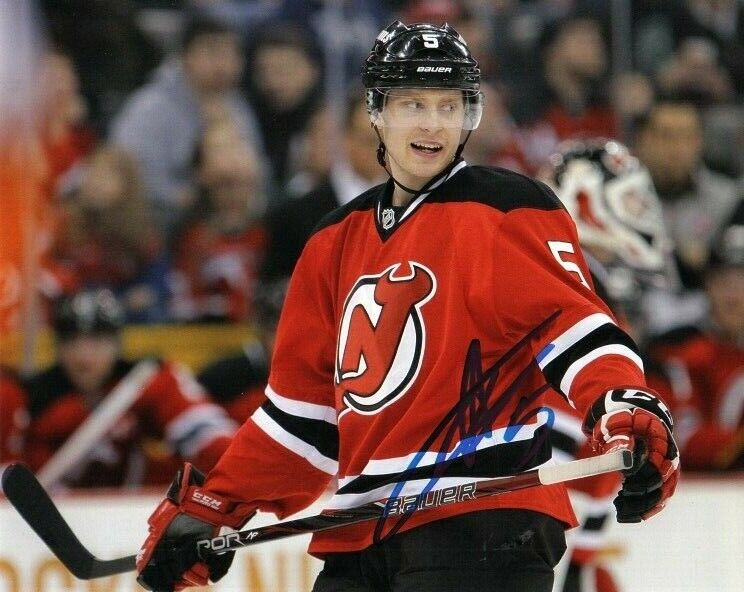 New Jersey Devils Adam Larsson Signed Autographed 8x10 Photo Poster painting COA