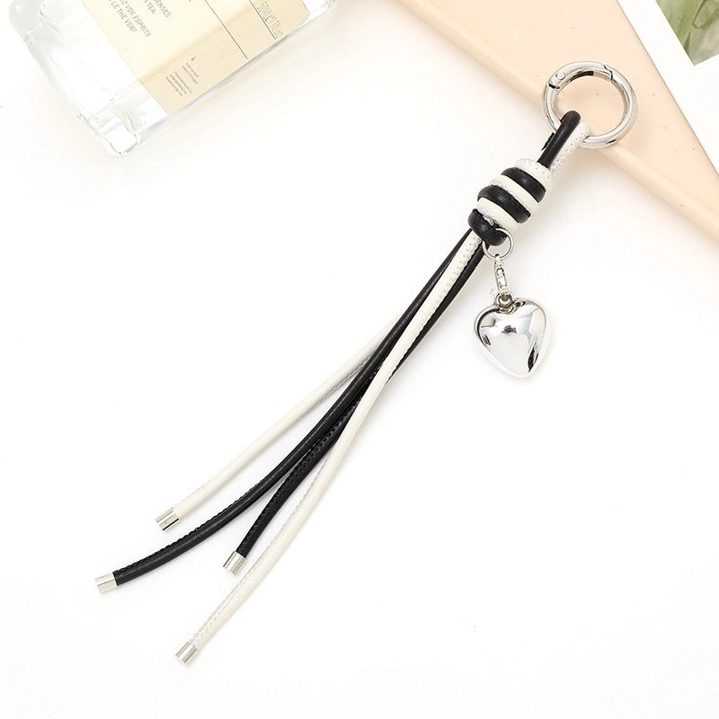 IG Style Color Block Heart Shape Pu Leather Bag Pendant