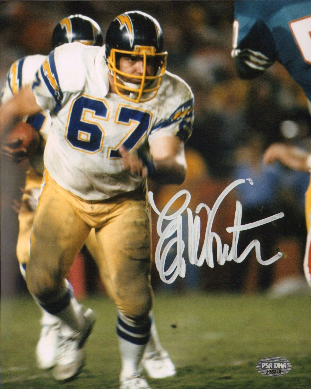 Ed White Signed Chargers 8x10 Photo Poster painting PSA/DNA COA 1981 Air Coryell Picture Auto'd