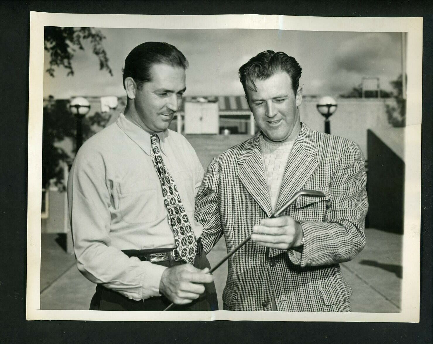 Claude Harmon & Henry Williams Tam O'Shanter 1944 All-American Golf Press Photo Poster painting