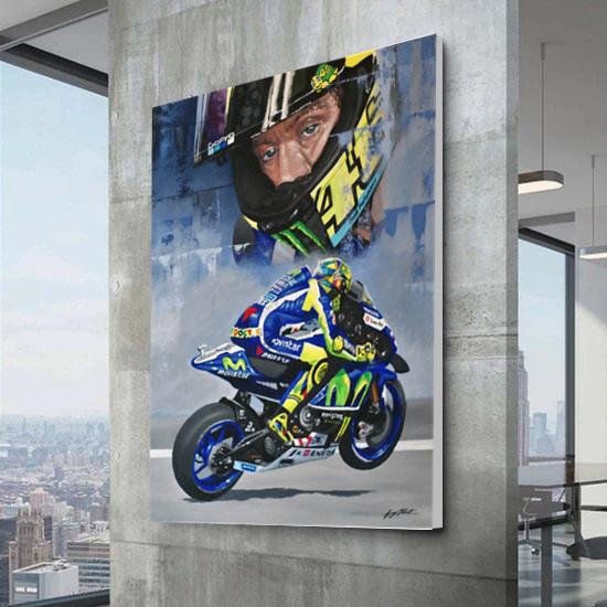 Valentino Rossi Limited Edition Canvas Wall Art
