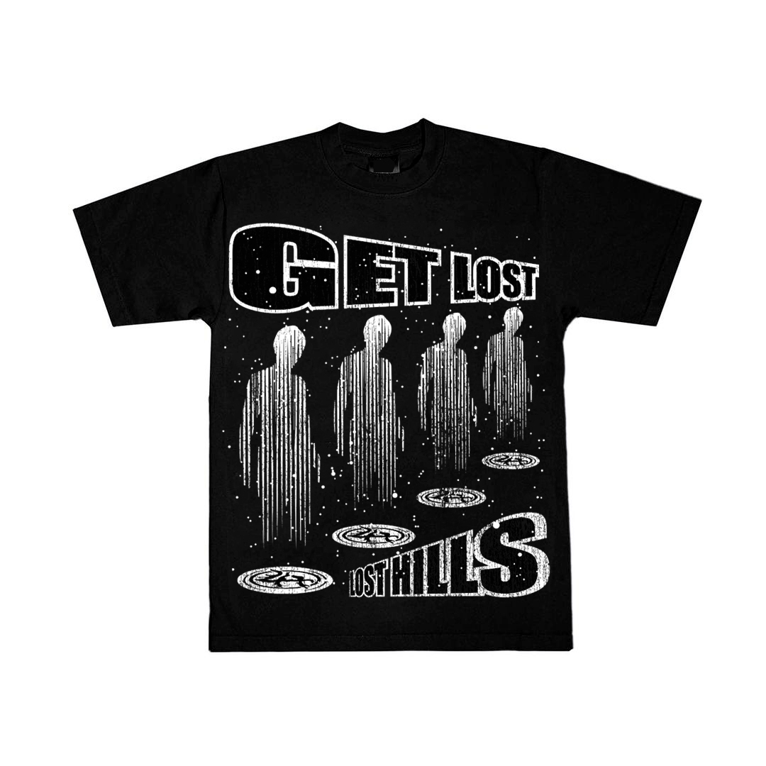 Sopula Retro Lost In The Hills Get Lost Graphics Cotton T-Shirt - SOPULA
