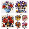 Vase Full 18CT 2 Strands DIY Stamped Cross Stitch Kits for Beginners Adults Home Wall Decor Cross Stitch Art and Crafts Kits 25x25cm tapestrymarket