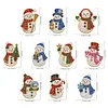 10PCS DIY Pearl Diamond Painting Christmas Fridge Magnets, Sparkling Rhinestone Refrigerator Magnet Craft Kit for Home Decor & Gifts
