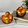 Antique Black & Golden Candle Holder Halloween Home Event Table Decor
