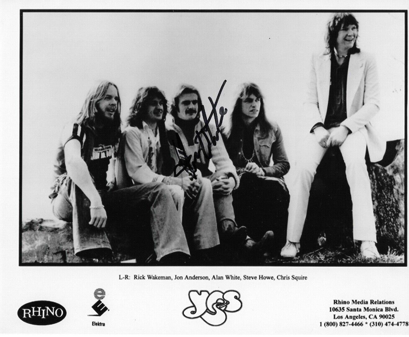 * ALAN WHITE * signed 8x10 Photo Poster painting * YES DRUMMER * COA * 4