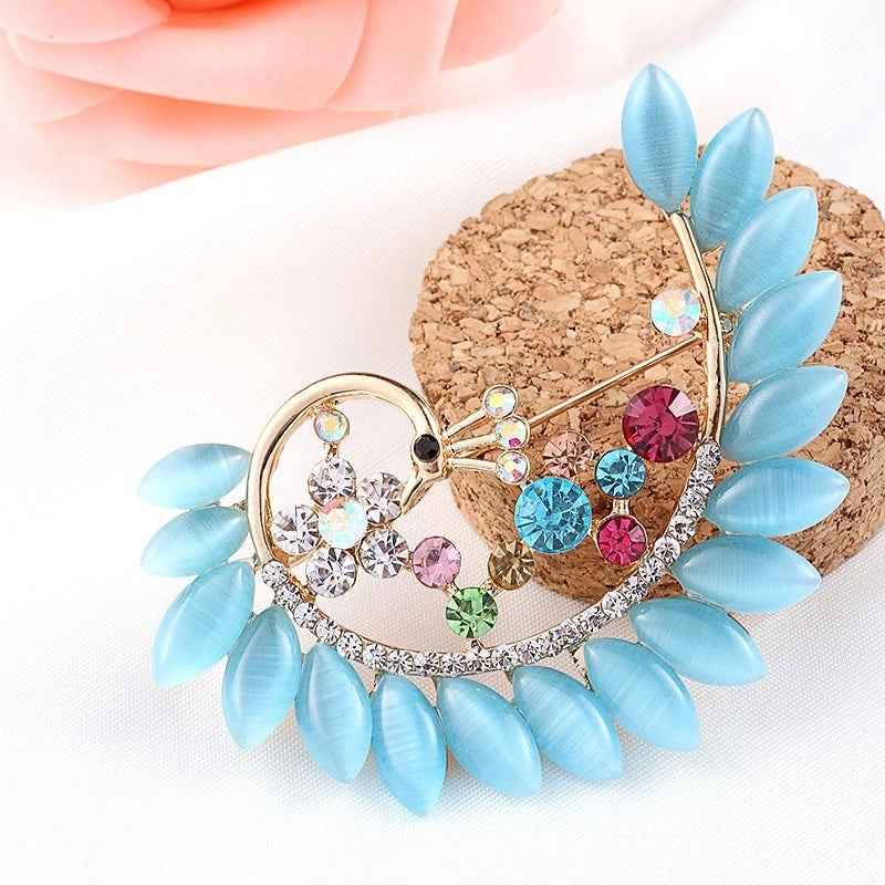 Peacock Senior Brooch Fashion Animal Corsage Cute Alloy Pin Clothing Accessories Gift Jewelry