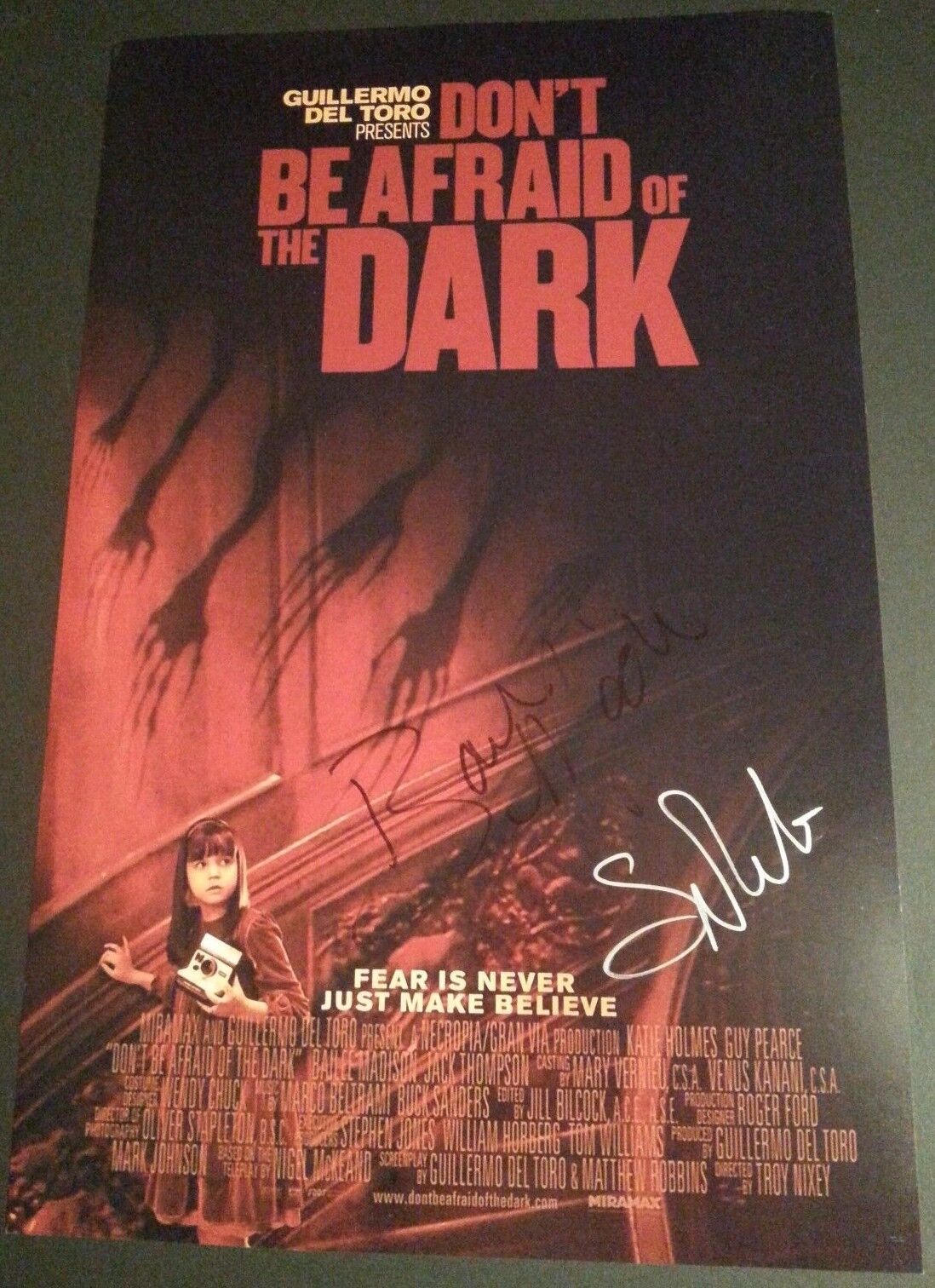 BAILEE MADISON+1 Authentic Hand-Signed Don't Be Afraid of the Dark