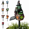 Resin Guardian Solar Garden Stake Light Waterproof Outdoor Figurine