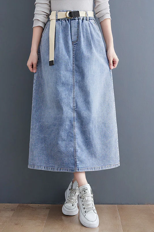 Plus Size-Fashion Denim Skirt Women