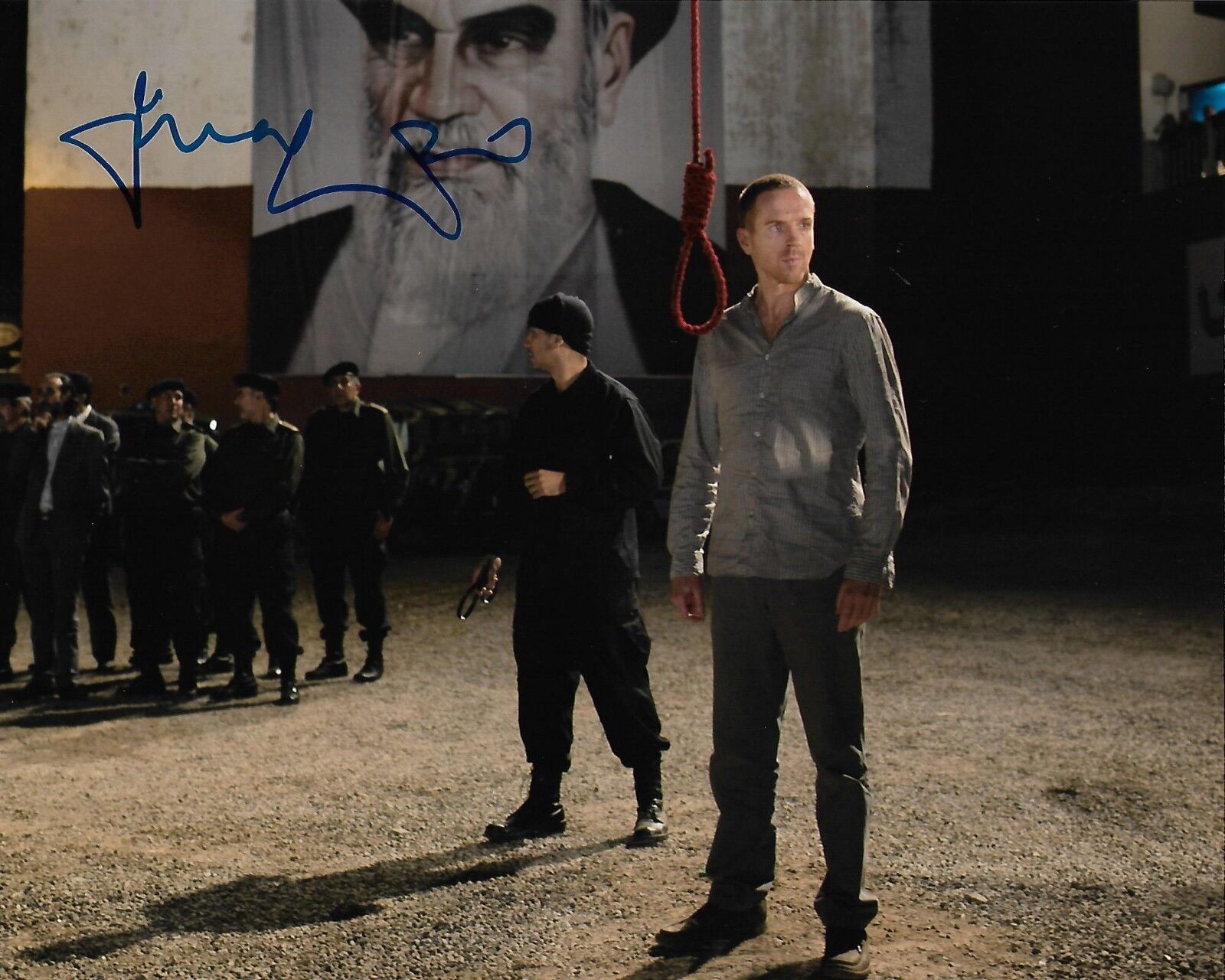 Damian Lewis REAL hand SIGNED 8x10 Photo Poster painting #2 COA Autographed Homeland Billions