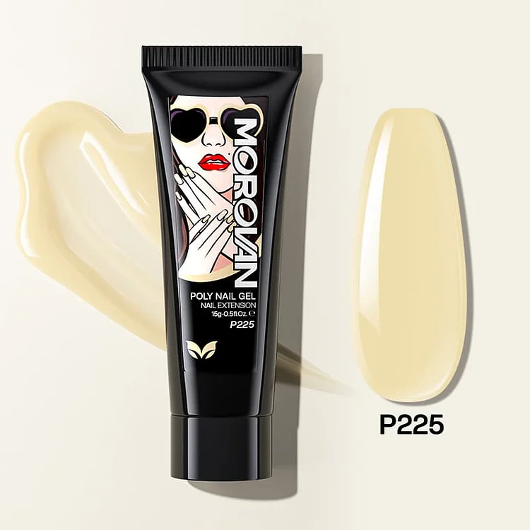 Pale Yellow Poly Nail Gel