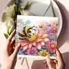 (US Local)6Pcs Ladybug Bee Diamond Painting Greeting Card for Holiday Party Favors