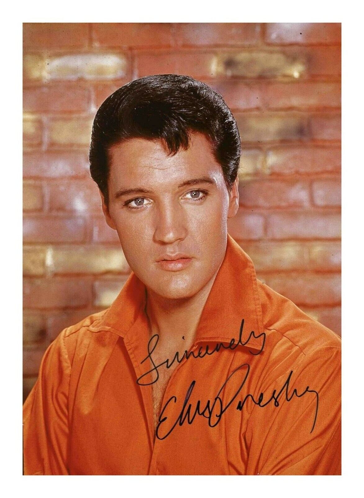 ELVIS PRESLEY AUTOGRAPH SIGNED PP Photo Poster painting POSTER