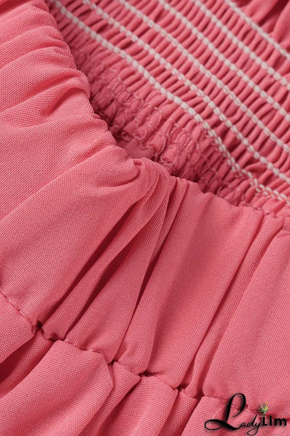 Rose Red Sexy Solid Patchwork Fold Stringy Selvedge Spaghetti Strap A Line Dresses