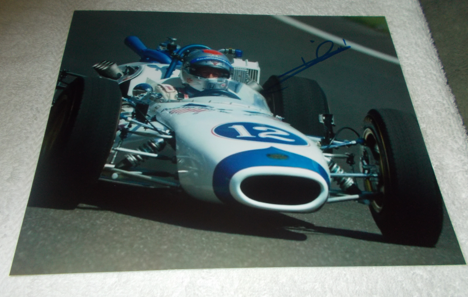 Mario Andretti Racing Indy 500 SIGNED 8x10 Photo Poster painting COA Autographed IRL