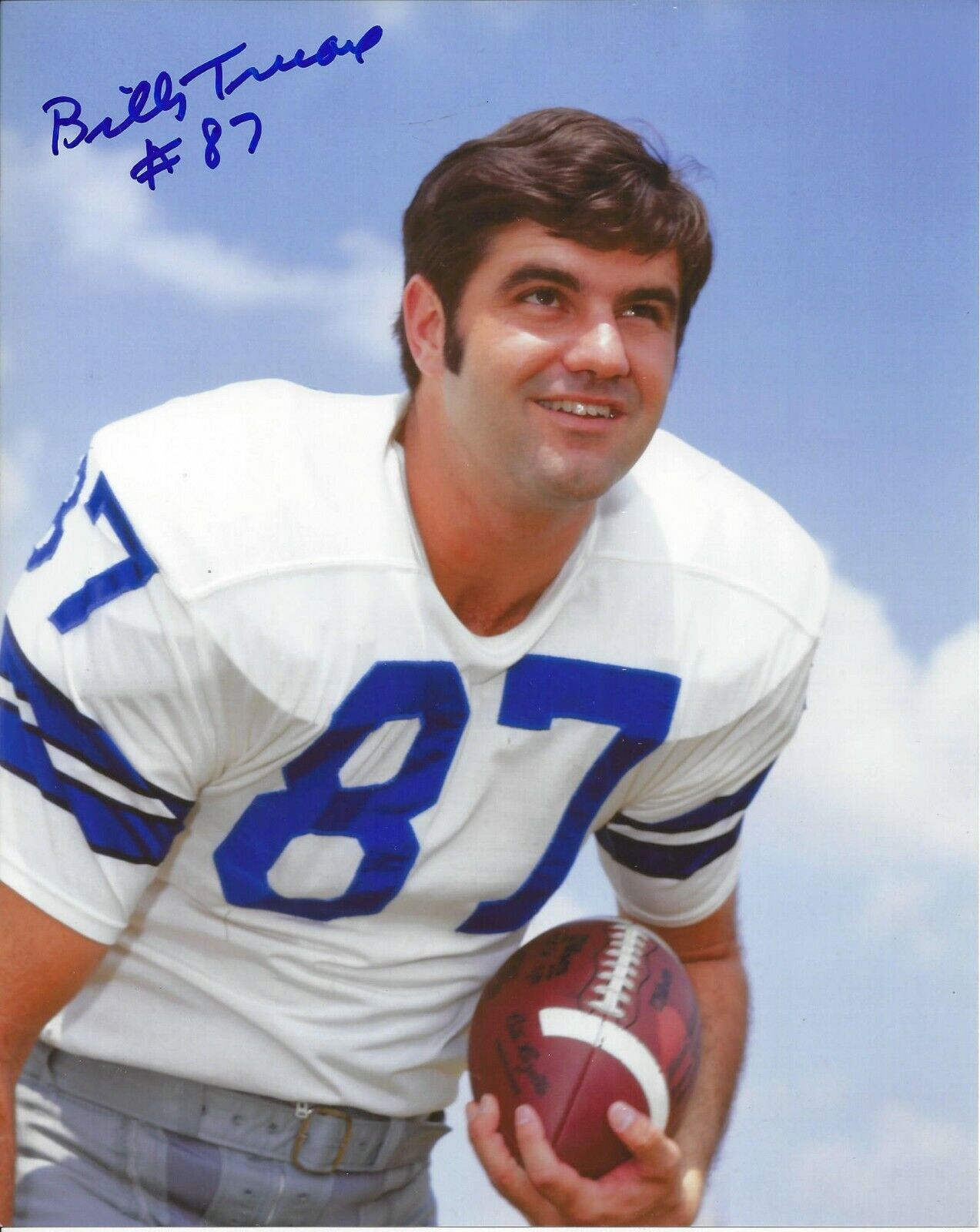 Billy Truax Autographed Color 8x10 Dallas Cowboys#5