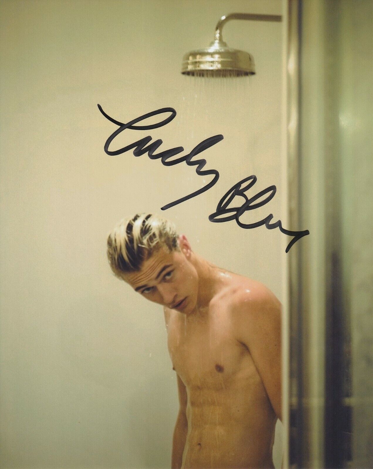 Lucky Blue Smith (Fashion model) Signed Photo Poster painting